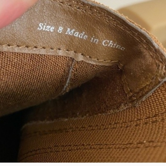 Dolce Vita Caster H2O Boots Suede Leather Chunky Brown Size 8 - Picture 5 of 6